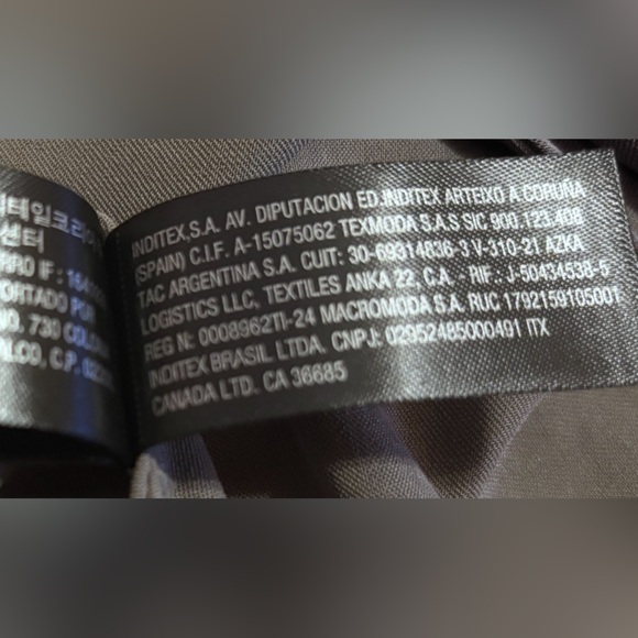 Zara Satin Lace Dress Ladies Gray Green Size X-Small - Picture 14 of 16